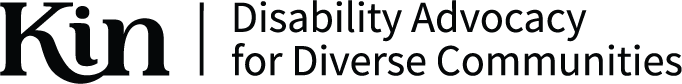 Logo that reads Kin Disability Advocacy for Diverse Communities