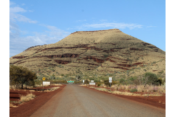 Photo of Mount Bruce at the western entrance to Karinjini National Park in Newman.